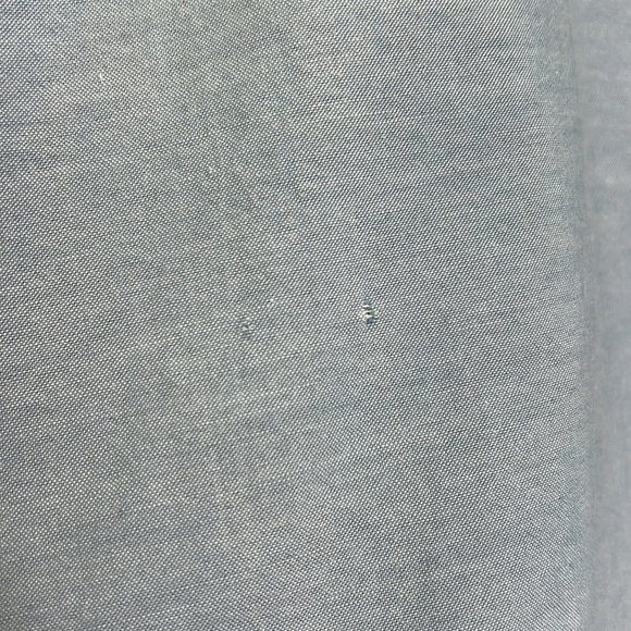 Mod Cloth - Chambray Blue Peter Pan Collar Button Down Blouse Size Medium - Picture 11 of 11